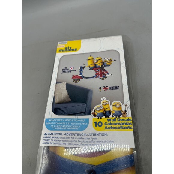 the minions invasion10 wall decals peel & stick yellow 25.75x33.25" READ NEW - Picture 2 of 8
